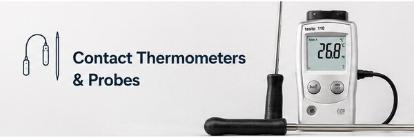 Contact Thermometers & Probes — temperature measurement instruments available in India